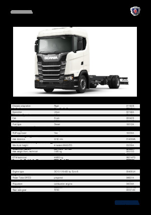 Krute šasije Scania S 420 B4x2NA