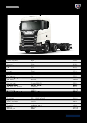Krute šasije Scania S 420 B8x4NA