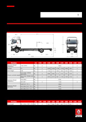 Krute šasije Renault T 440.18 4x2 R LOW E6