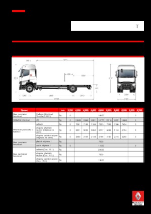 Krute šasije Renault T 520.18 4x2 R E6