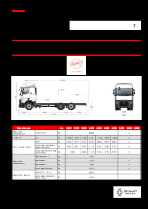 Krute šasije Renault T P6X2 13L E6