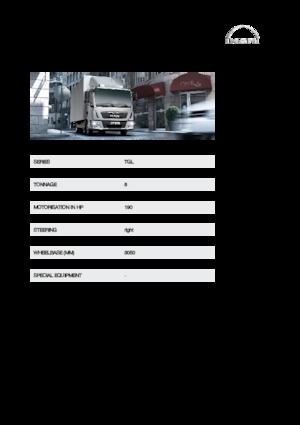 Krute šasije MAN TGL 8.190 4x2