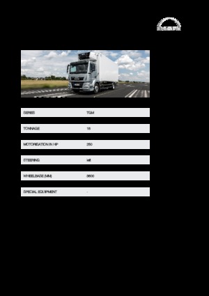 Krute šasije MAN TGM 18.250 4x4