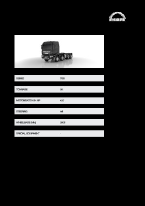 Krute šasije MAN TGS 35.420 8x6H