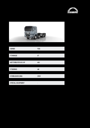 Krute šasije MAN TGS 37.460 8x4