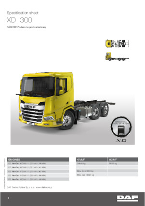 Krute šasije DAF XD 300 FAG