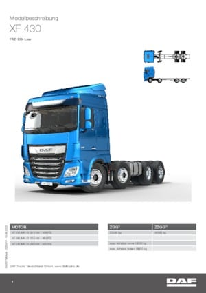Krute šasije DAF XF 430 FAD