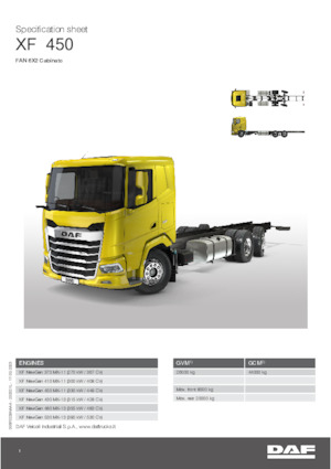 Krute šasije DAF XF 430 FAN