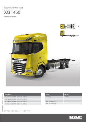 Krute šasije DAF XG+ 530 FAN