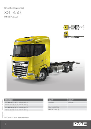 Krute šasije DAF XG 530 FAN