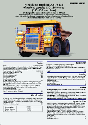 Kruti kiperi kamioni Belaz 7513B