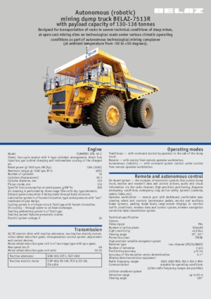 Kruti kiperi kamioni Belaz 7513R