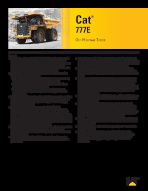 Kruti kiperi kamioni Caterpillar 777E