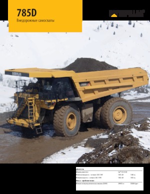 Kruti kiperi kamioni Caterpillar 785D