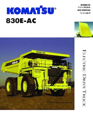 Kruti kiperi kamioni Komatsu 830E-1AC