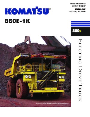 Kruti kiperi kamioni Komatsu 860E-1K