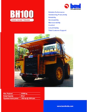 Kruti kiperi kamioni Beml BH100