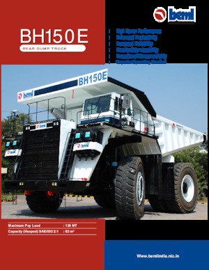 Kruti kiperi kamioni Beml BH150E