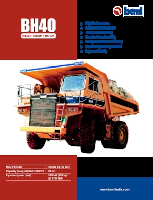 Kruti kiperi kamioni Beml BH40