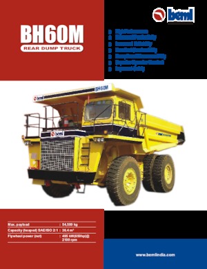 Kruti kiperi kamioni Beml BH60M