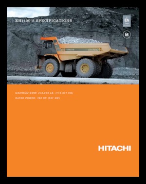 Kruti kiperi kamioni Hitachi EH1100-3