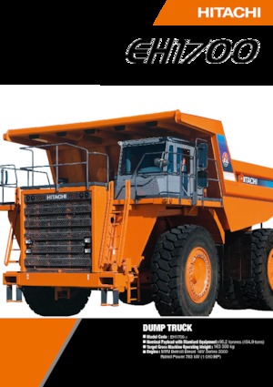 Kruti kiperi kamioni Hitachi EH1700-3