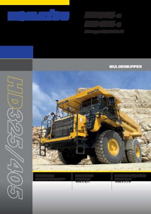 Kruti kiperi kamioni Komatsu HD405-8E0