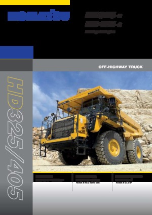 Kruti kiperi kamioni Komatsu HD405-8E0