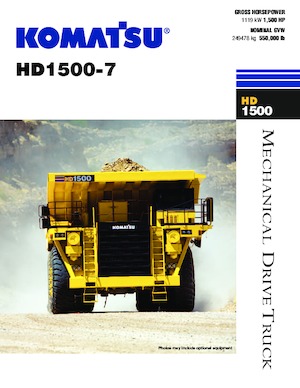 Kruti kiperi kamioni Komatsu HD1500-7