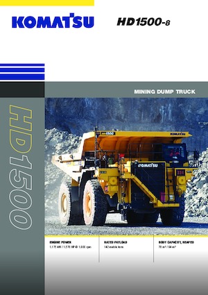 Kruti kiperi kamioni Komatsu HD1500-8
