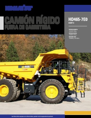 Kruti kiperi kamioni Komatsu HD465-7E0