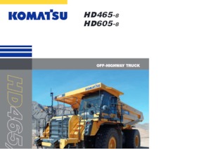 Kruti kiperi kamioni Komatsu HD605-8E0