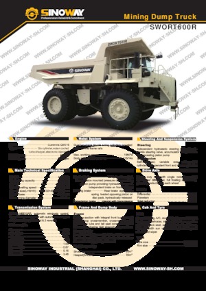 Kruti kiperi kamioni Sinoway SWORT600R