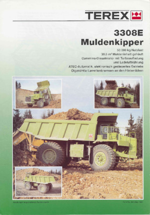 Kruti kiperi kamioni Terex 3308E
