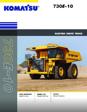 Kruti kiperi kamioni Komatsu 730E-10