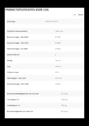 Kruti kiperi kamioni Caterpillar 772G