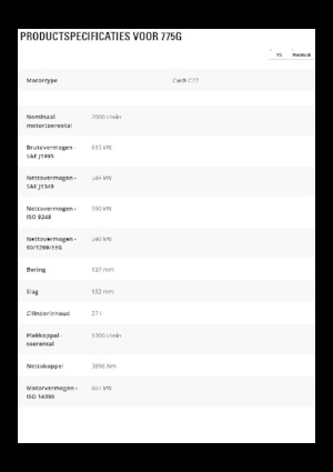 Kruti kiperi kamioni Caterpillar 775G