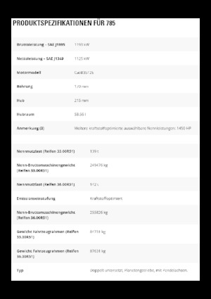 Kruti kiperi kamioni Caterpillar 785