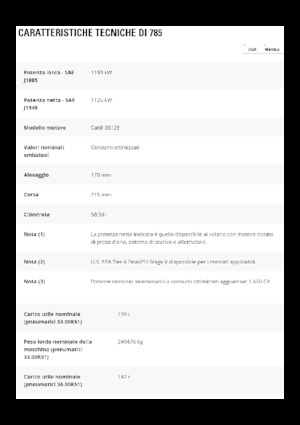 Kruti kiperi kamioni Caterpillar 785