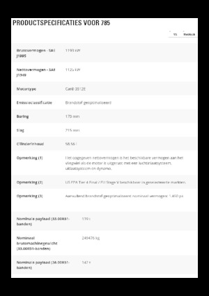 Kruti kiperi kamioni Caterpillar 785