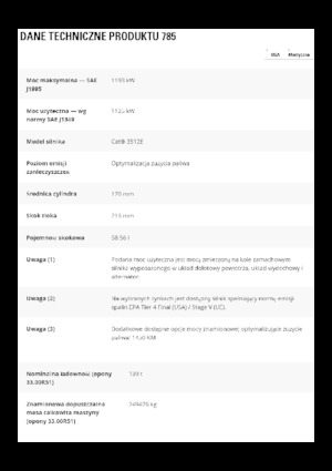 Kruti kiperi kamioni Caterpillar 785