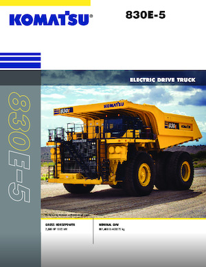 Kruti kiperi kamioni Komatsu 830-E