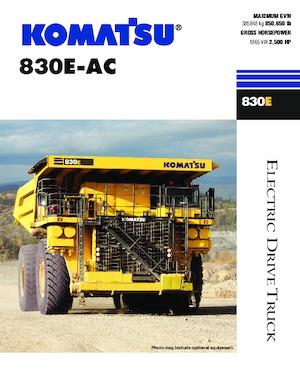 Kruti kiperi kamioni Komatsu 830E-AC