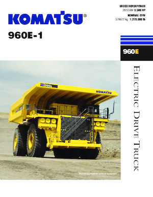 Kruti kiperi kamioni Komatsu 960E-1