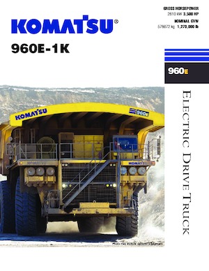 Kruti kiperi kamioni Komatsu 960E-1K