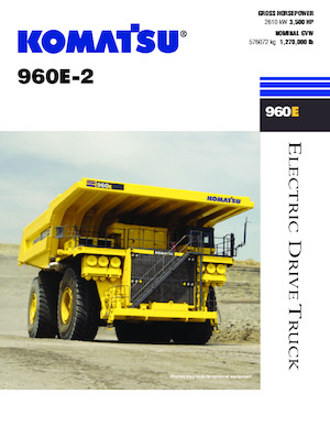 Kruti kiperi kamioni Komatsu 960E-2
