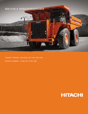 Kruti kiperi kamioni Hitachi EH1700-3