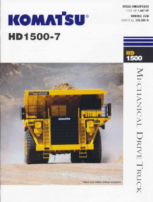 Kruti kiperi kamioni Komatsu HD1500-7