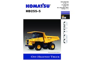 Kruti kiperi kamioni Komatsu HD255-5