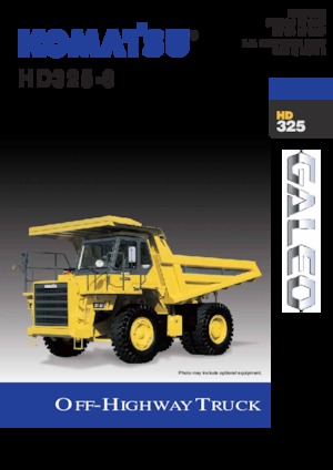 Kruti kiperi kamioni Komatsu HD325-6